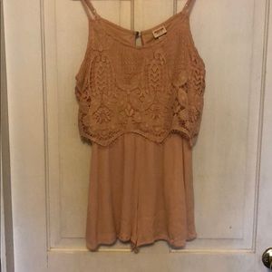 Mossimo Pink Lace Romper